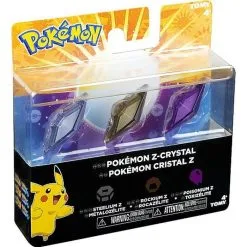 Bracelet Connecté Pack 3 Cristaux Z Pokémon (Acier/Roche/Poison) - Pokémon Soldes