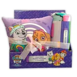 Coussin + Plaid Pat'Patrouille Rose - Paw Patrol Soldes