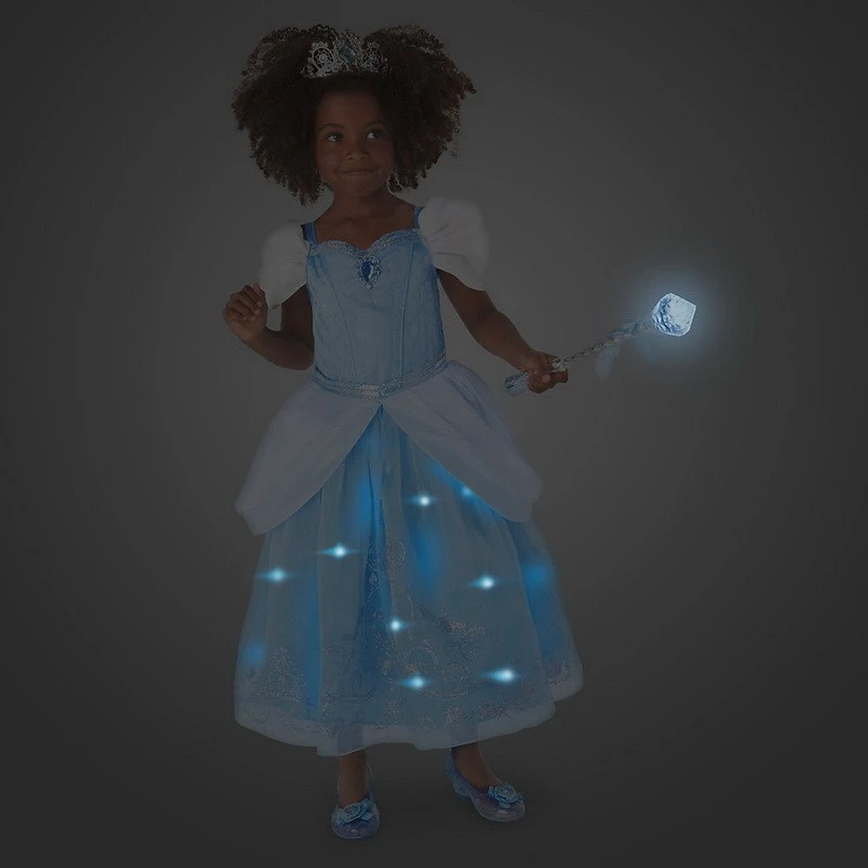 Déguisement Lumineux Cendrillon De Luxe Avec Accessoires Pour Enfants - Cendrillon Soldes – Image 2