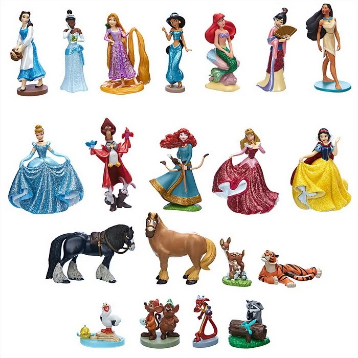 Ensemble De Méga Figurines Princesses Disney - La Belle Et La Bete Soldes