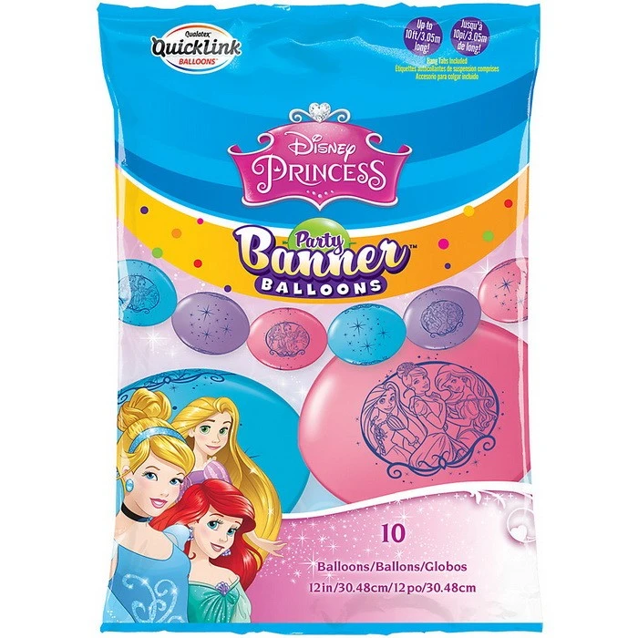 Guirlande De Ballons Pour La Fête Princesses Disney - La Belle Et La Bete Soldes – Image 2