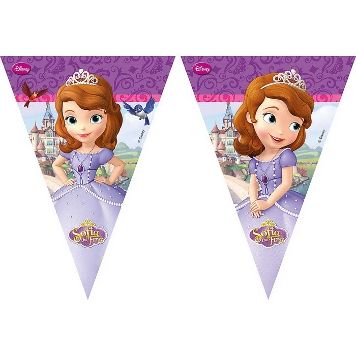 Guirlande De Fanions Princesse Sofia - Princesse Sofia Soldes