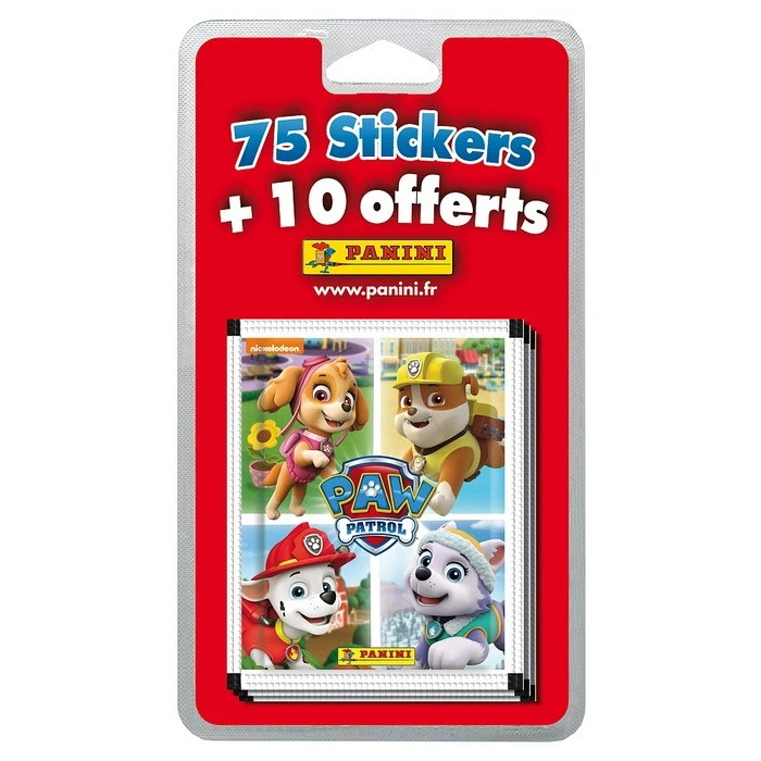 Panini Pat' Patrouille Blister 15 Pochettes + 2 Pochettes Offertes - Paw Patrol Soldes