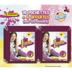 Panini Soy Luna Stickers Blister 18 Pochettes + 6 Pochettes Offertes - Soy Luna Soldes