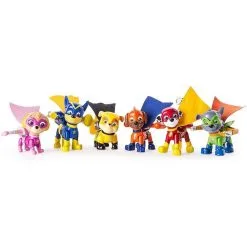 Pat Patrouille Coffret 6 Figurines Avec Sac à Dos Amovibles - Paw Patrol Soldes