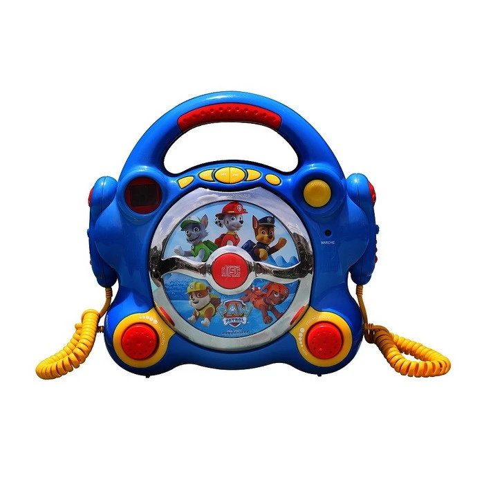 Pat' Patrouille Lecteur Cd + 2 Micros Bleu - Paw Patrol Soldes