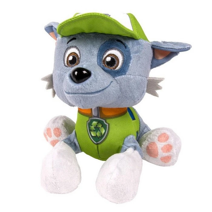 Peluche Pat Patrouille Jungle Rescue 15cm Rocky - Paw Patrol Soldes