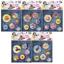Soy Luna Lot De 5 Badges (Modèle Aléatoire) - Soy Luna Soldes
